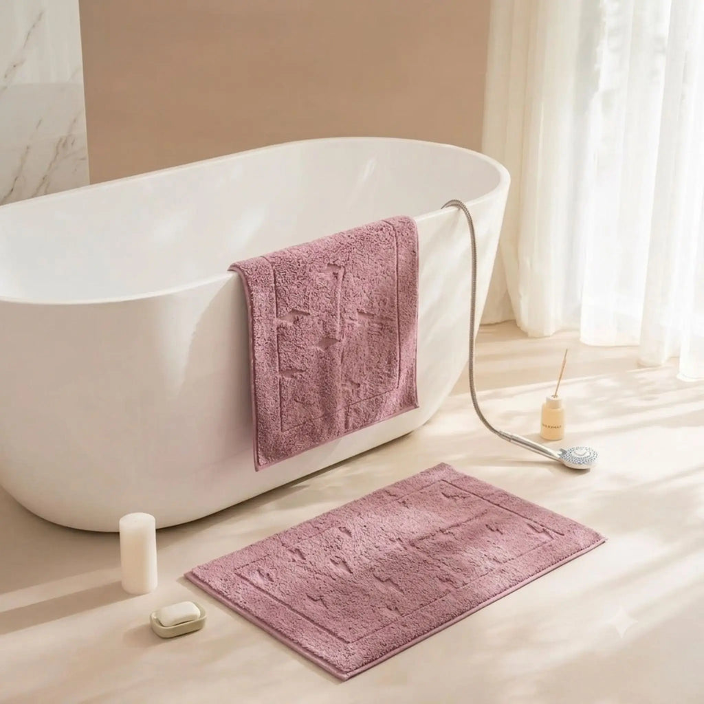 Luxury Bathmat 100% Cotton - Brown