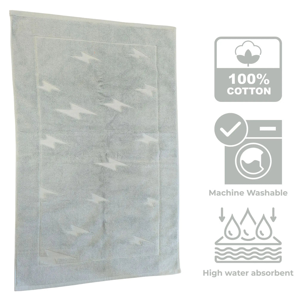 Luxury Bathmat 100% Cotton - Sage Green