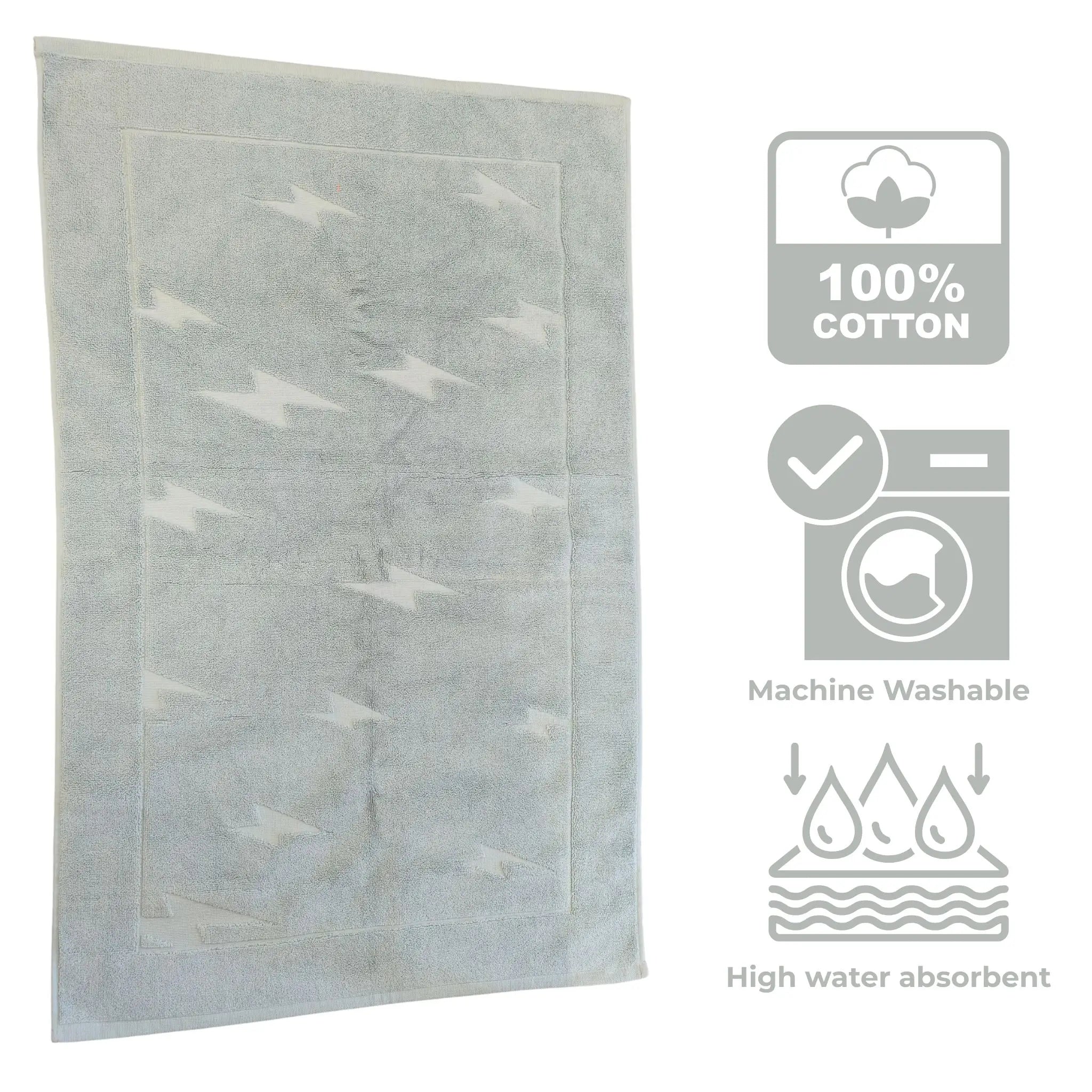 Luxury Bathmat 100% Cotton - Sage Green