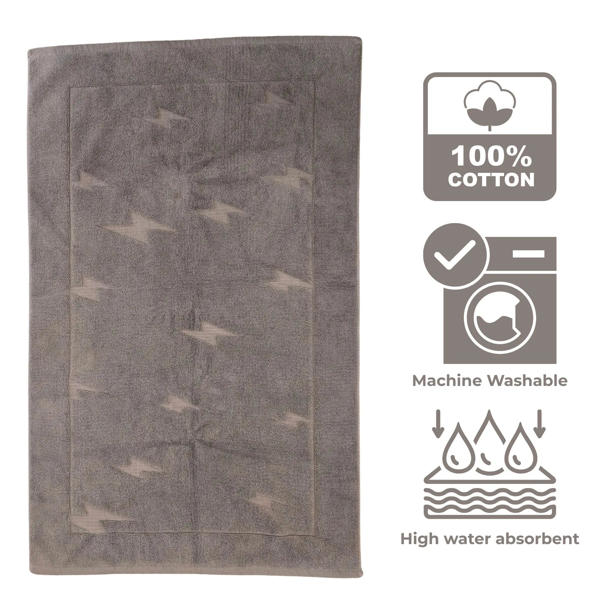 Luxury Bathmat 100% Cotton - Dark Grey