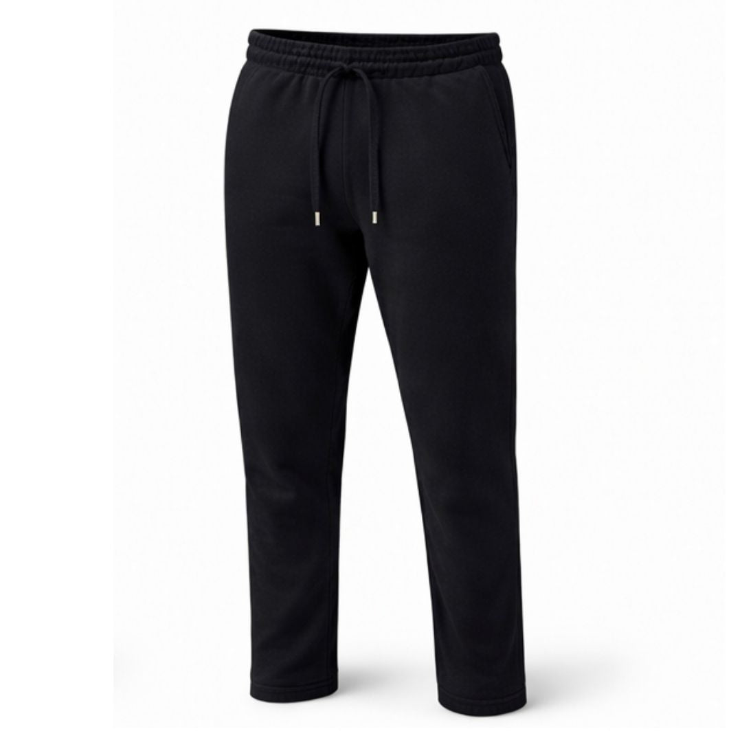 Unisex Black Fleece Jogger Trousers UK – Cotton Blend Streetwear Joggers