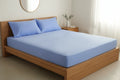 Dyed Cotton Bedsheet Set – Fitted Sheet & Pillow Covers|BD06