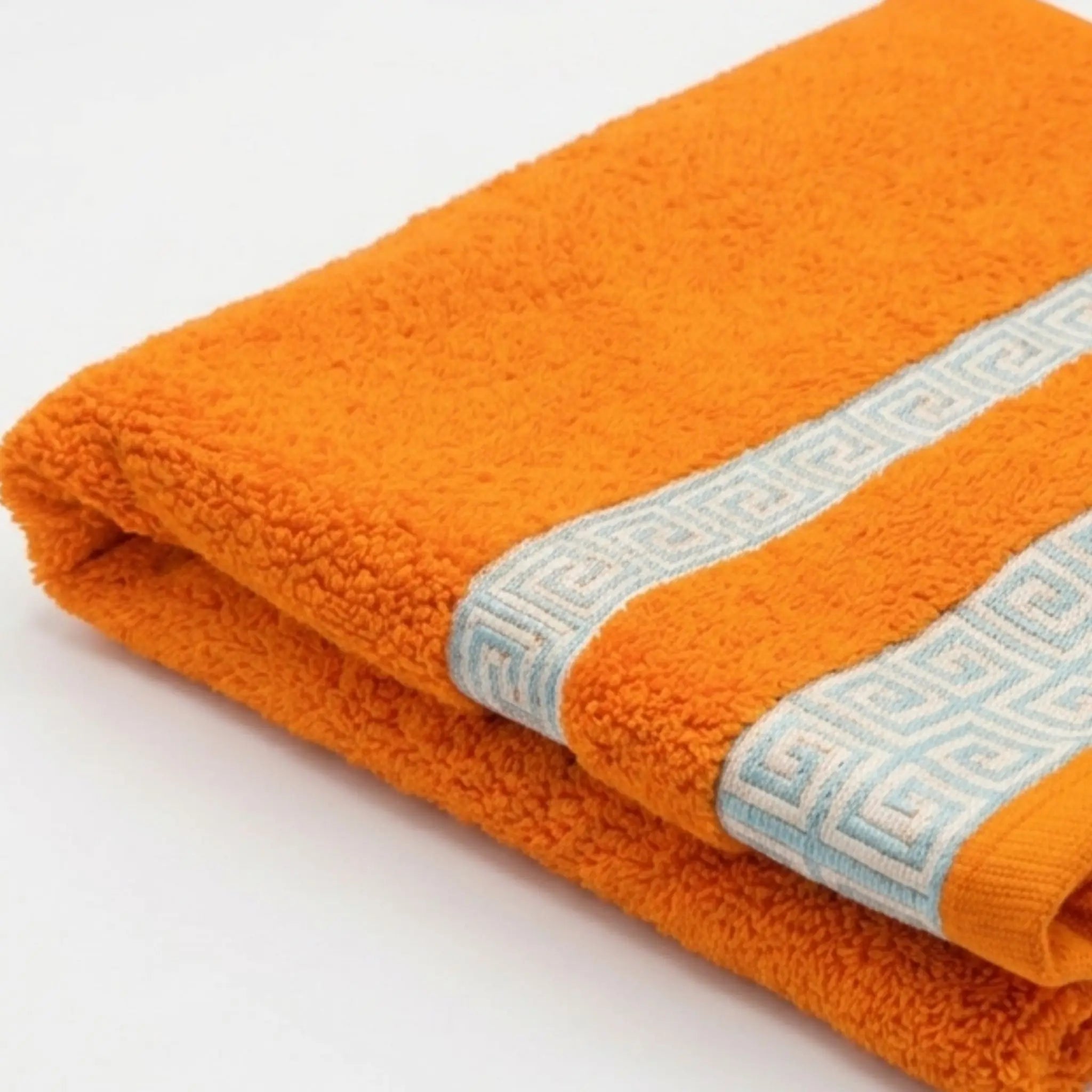 Organic Cotton Bath Towel — 500 GSM, Ring-Spun - Orange