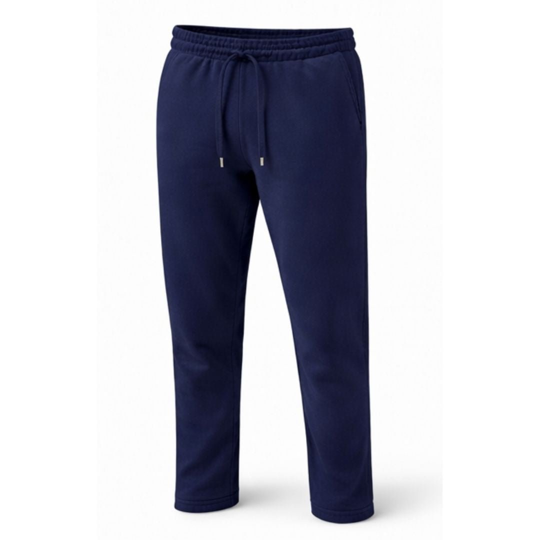 Unisex Navy Fleece Jogger Trousers UK – Cotton Blend Streetwear Joggers