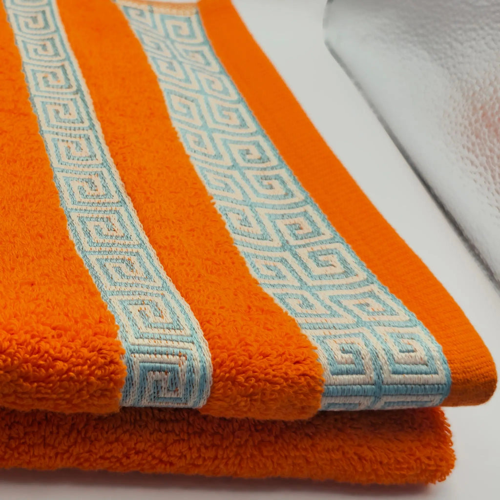 Organic Cotton Bath Towel — 500 GSM, Ring-Spun - Orange