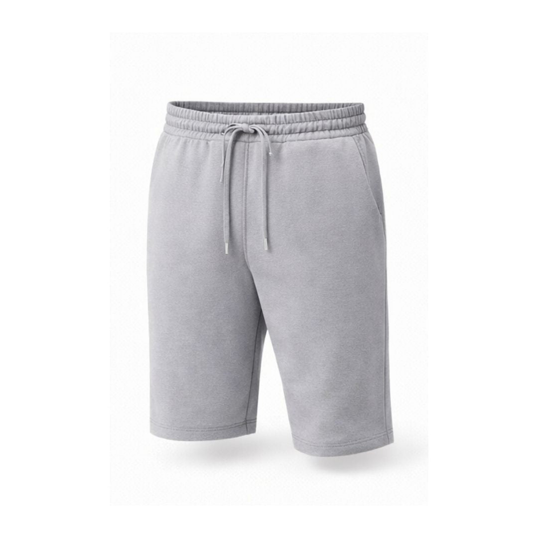 Men’s Grey Fleece Shorts – Soft Cotton Lounge & Casual Wear | UK