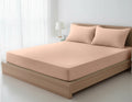 Dyed Cotton Bedsheet Set – Fitted Sheet & Pillow Covers|BD09