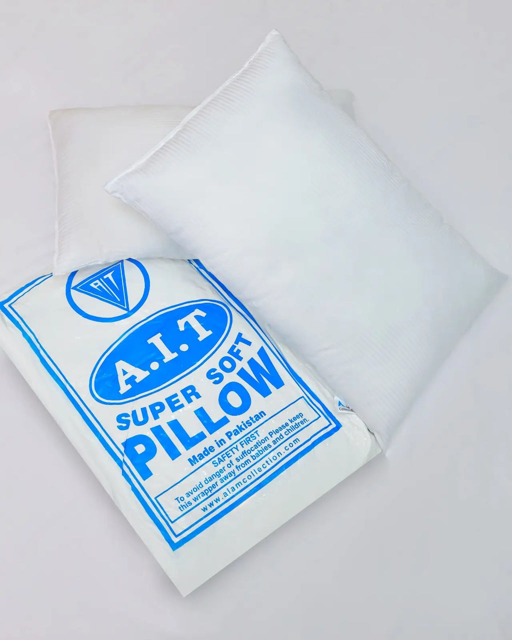 Luxury Cotton Pillow – 100% Cotton Sateen, 300 Thread Count, Hollow Fiber Filling – Soft, Supportive & Breathable – White, Hotel-Quality