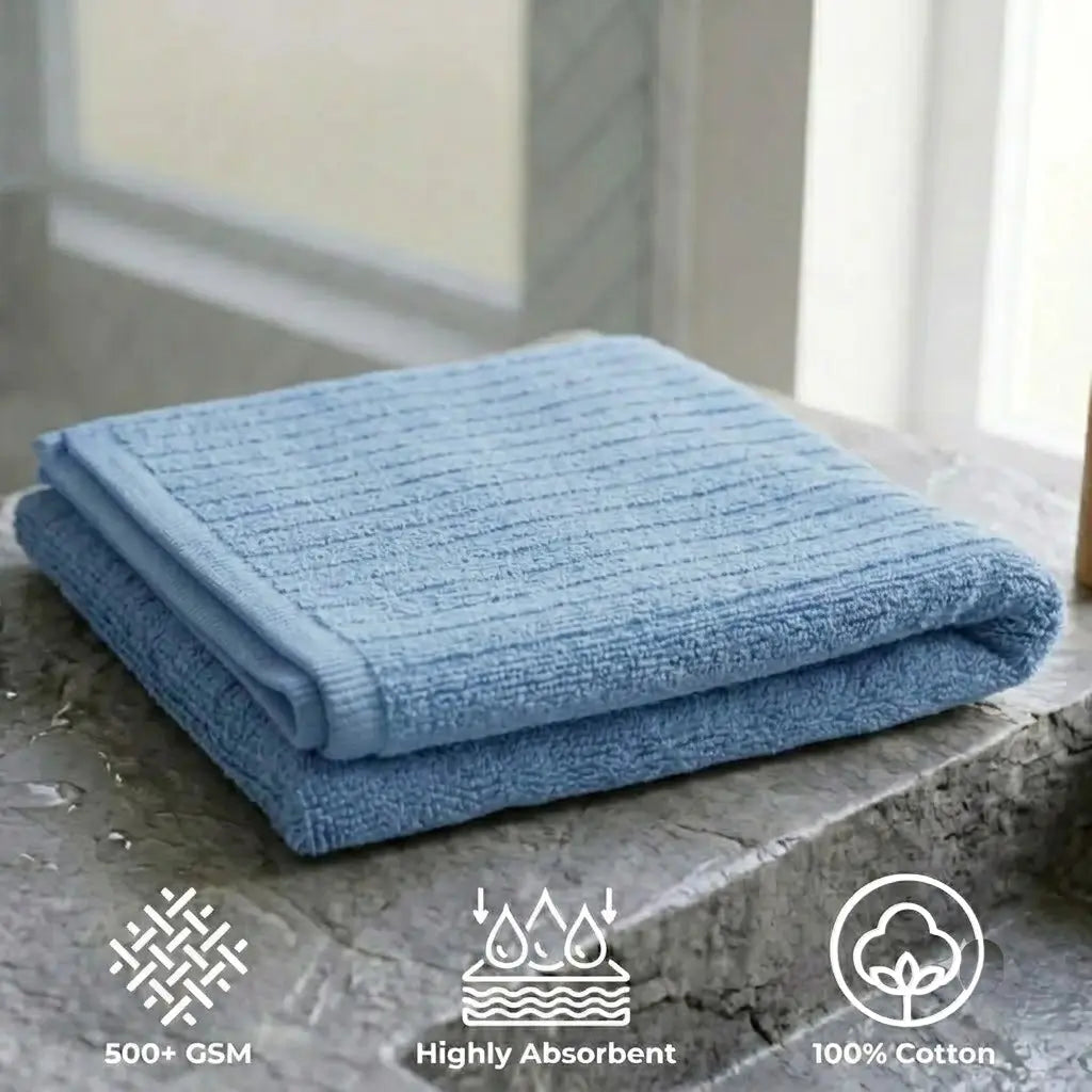 Cotton Hand Towel 50x90cm | Ring-Spun 500GSM
