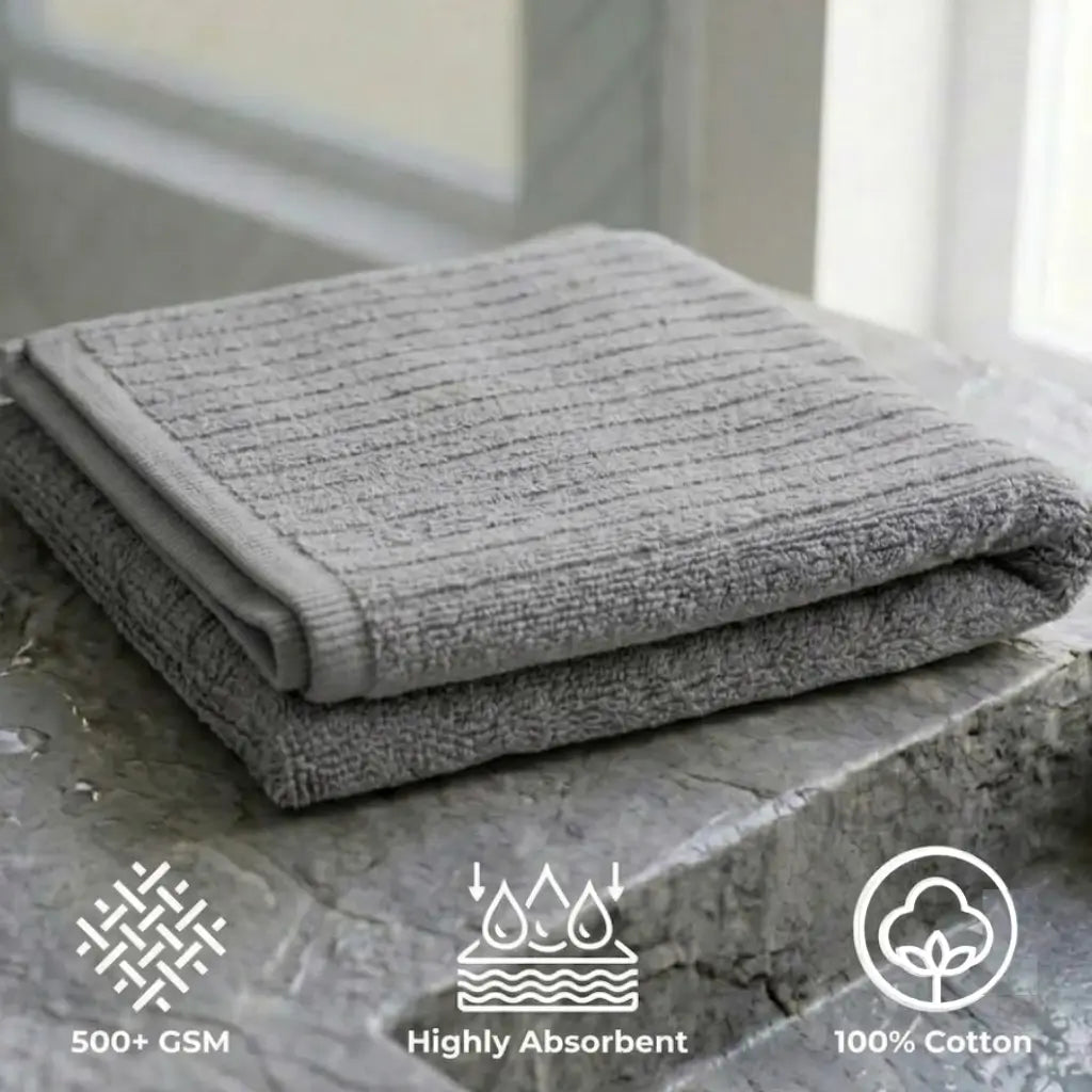 Cotton Hand Towel 50x100cm | Ring-Spun 500GSM
