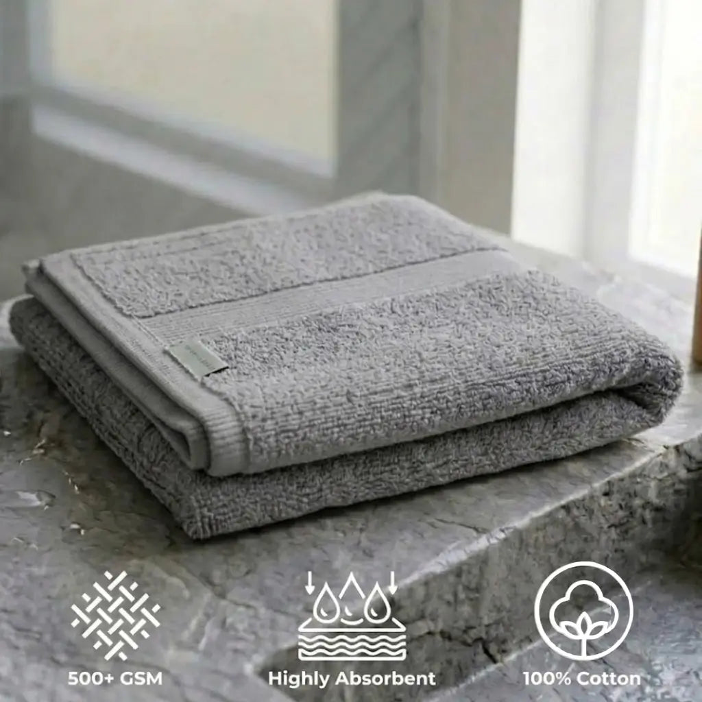 Cotton Hand Towel 50x100cm | Ring-Spun 500GSM