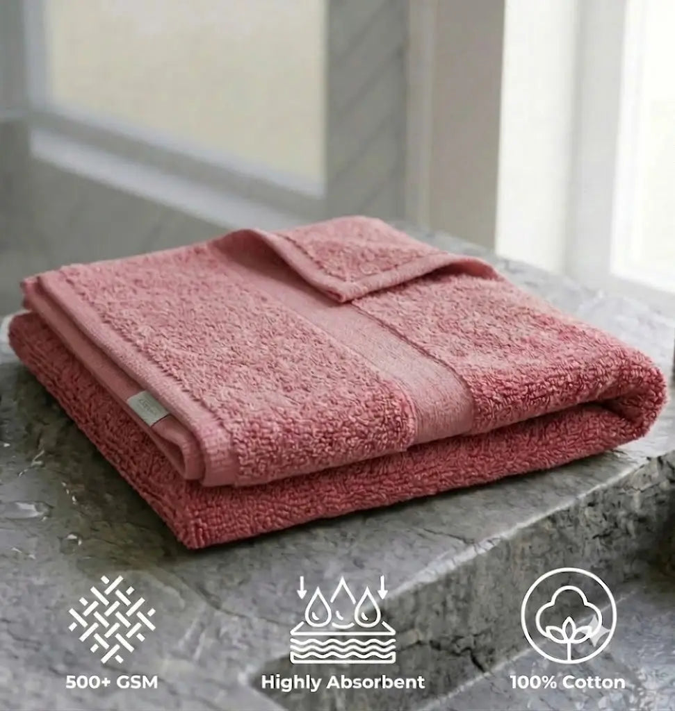 Cotton Hand Towel 50x100cm | Ring-Spun 500GSM