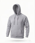 Cotton rich 300 GSM pullover hoodie with brushed fleece in black grey navy and maroon by AlamCollection