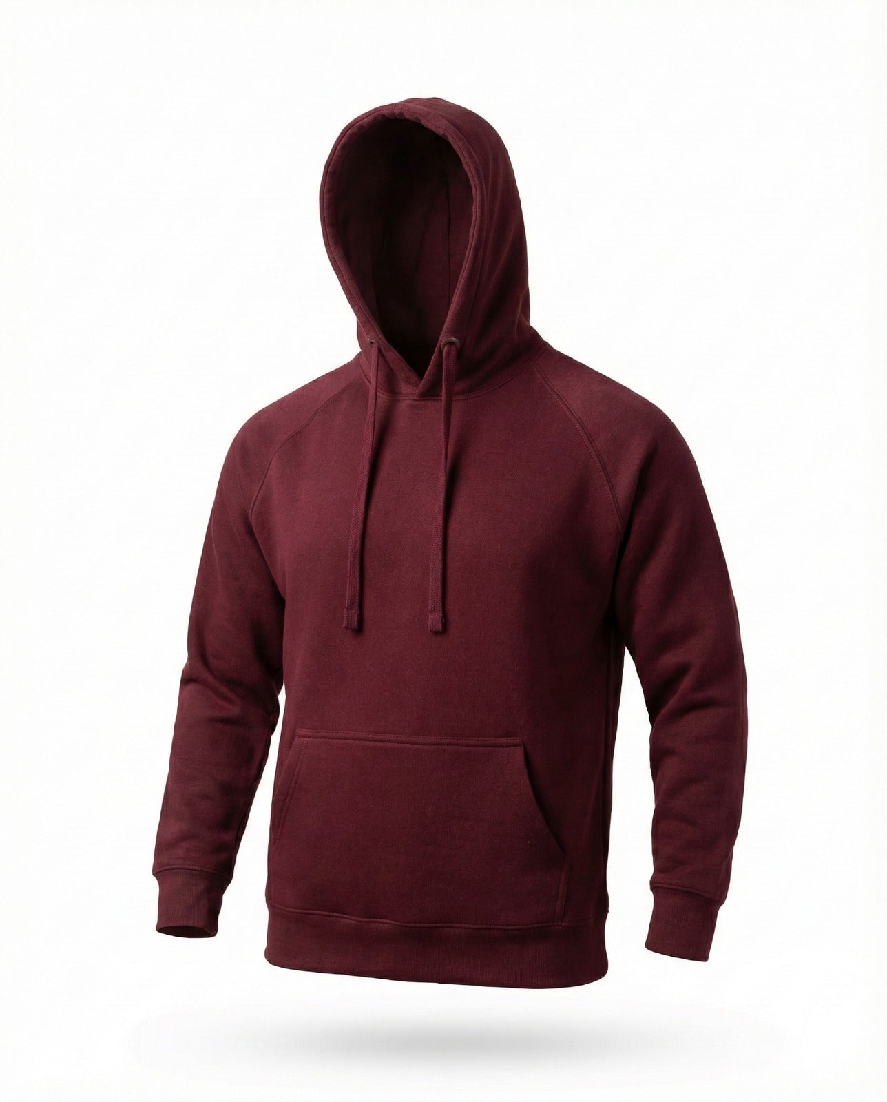 Cotton rich 300 GSM pullover hoodie with brushed fleece in black grey navy and maroon by AlamCollection
