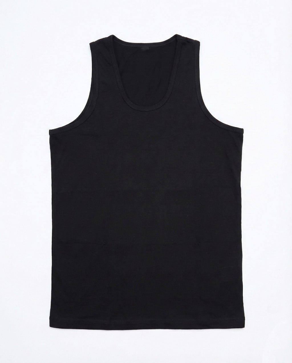 Men wearing 100% cotton undervest in black and white by AlamCollection