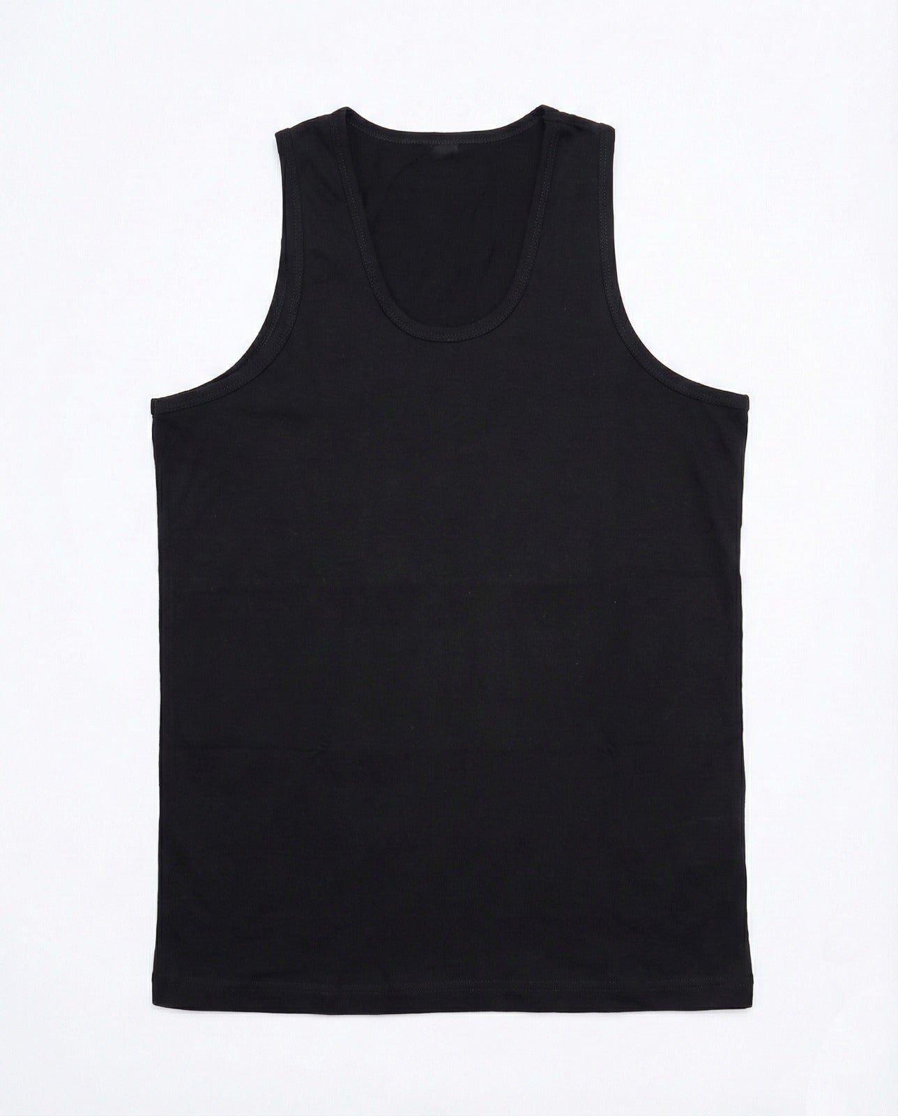 Men wearing 100% cotton undervest in black and white by AlamCollection