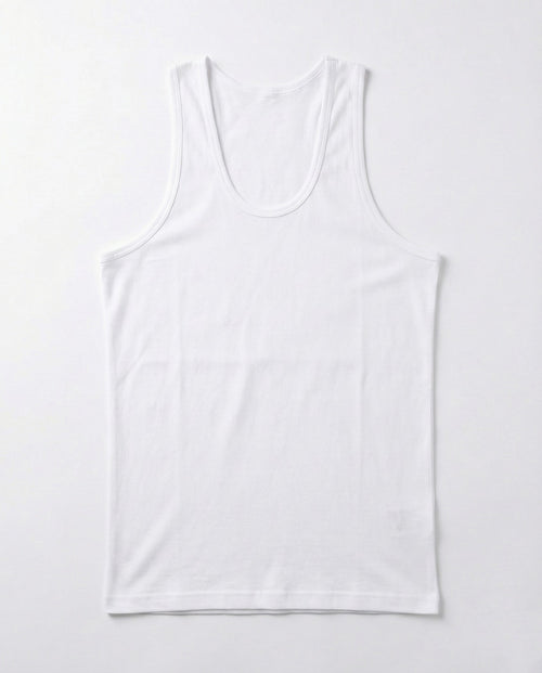 Men’s Cotton Undervest – 3 PCS Pack 100% Pure Cotton White | AlamCollection